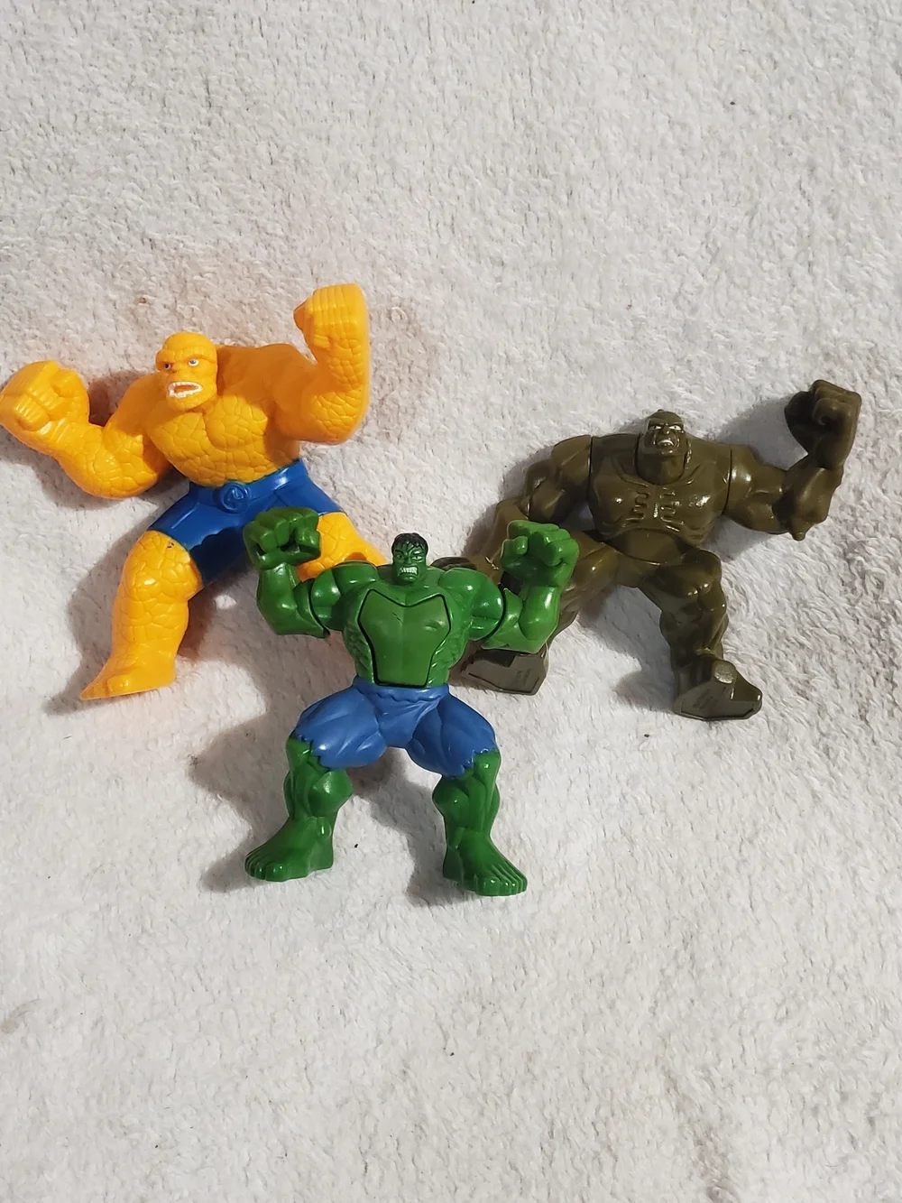 Marvel Hulk & Monster Pack Action Figures - Green, Yellow, Olive